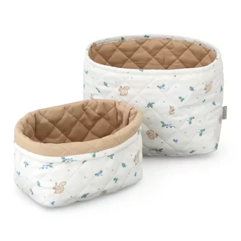 Quilted Storage Basket Set