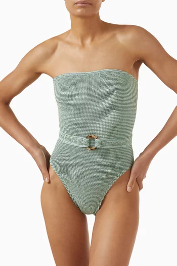 Belt Fane One-piece Swimsuit in The Authentic Crinkle™