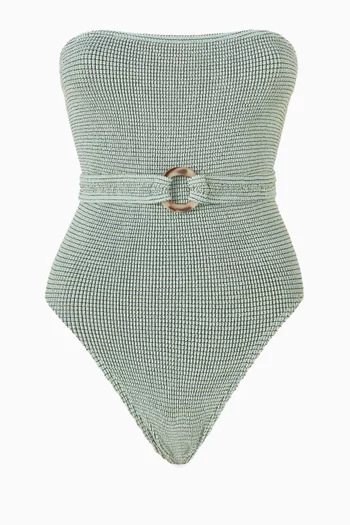Belt Fane One-piece Swimsuit in The Authentic Crinkle™