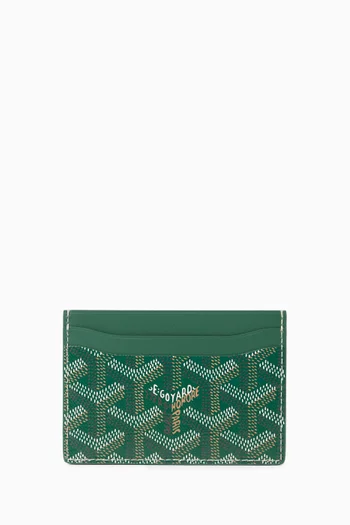 Unused Saint Sulpice Cardholder in Goyardine Canvas