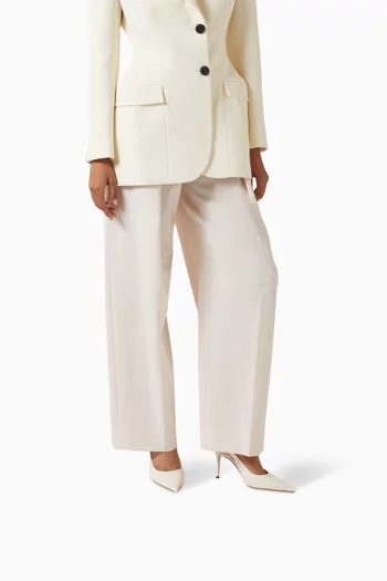 حذاء كلاسيك لوف بسير خلفي وكعب 85 مم جلد عجل