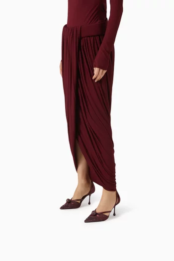 Sarai Dorsay 80  Satin Pump