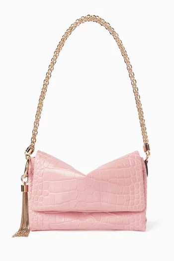 Callie Flap Shoulder Bag in Leather