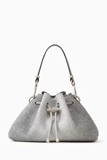 Small Cinch Shoulder Bag in Cotton-twill