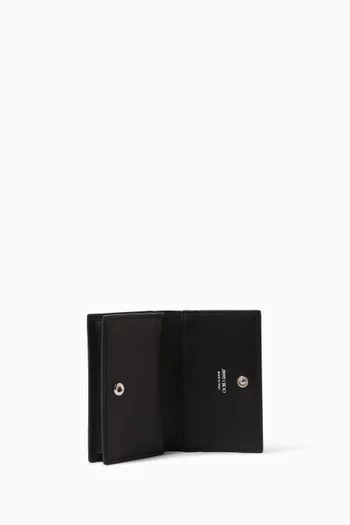 حافظة نقود معدنية دياموند نيلو جلد عجل بنقشة جلد التمساح