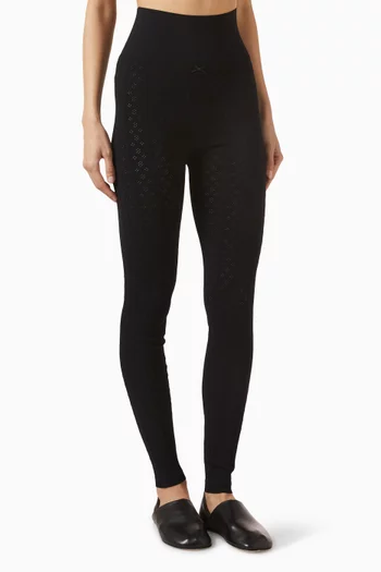 Pointelle Leggings in Viscose Blend