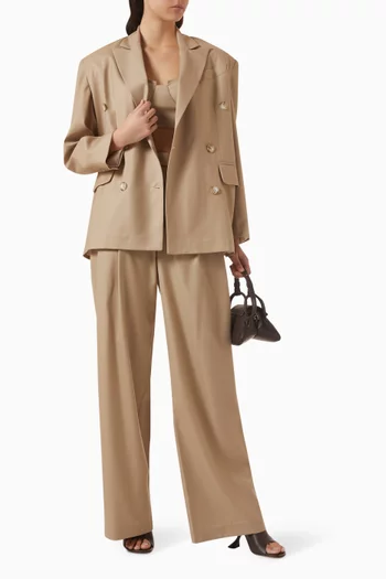 Double-breasted Blazer in Wool-blend