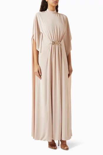 Olessia Cape Dress in Jersey