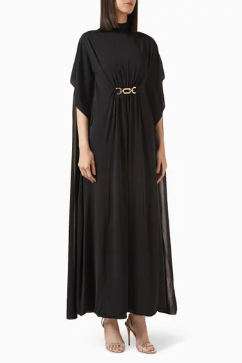 Olessia Cape Dress in Jersey