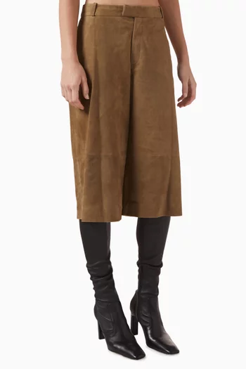 Jina Shorts in Suede