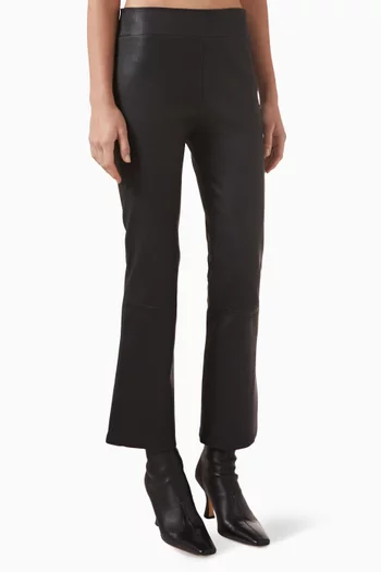 لغينغز زاراجوزا بقصة ساق واسعة جلد