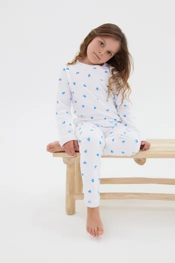Heart Pyjama Set in Bamboo & Cotton