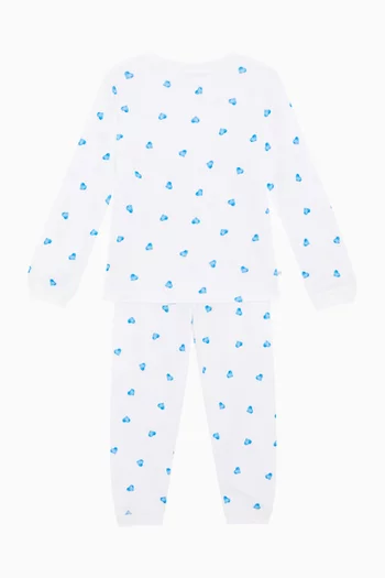 Heart Pyjama Set in Bamboo & Cotton
