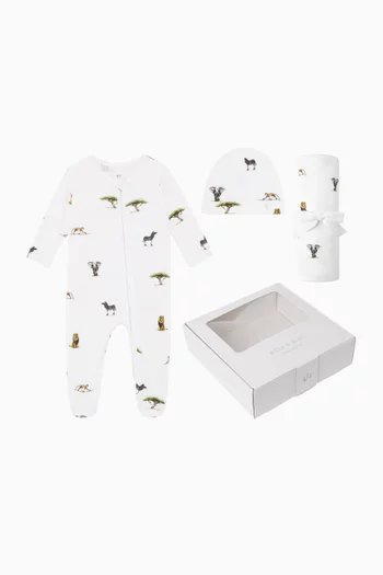 Safari New Arrival Gift Set in Bamboo & Cotton