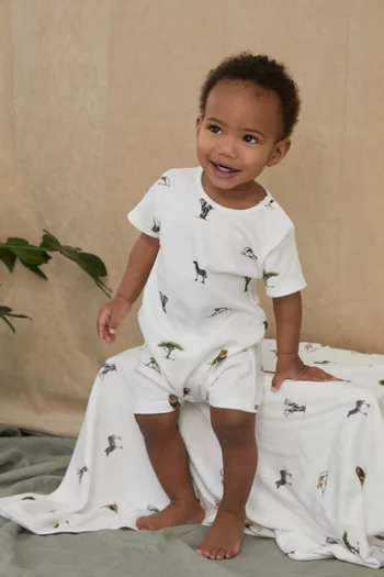 رومبر بنقشة سفاري قطن وبامبو