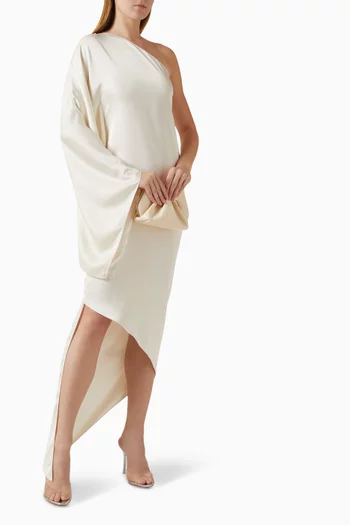 Vivian One-shoulder Dress in Satin