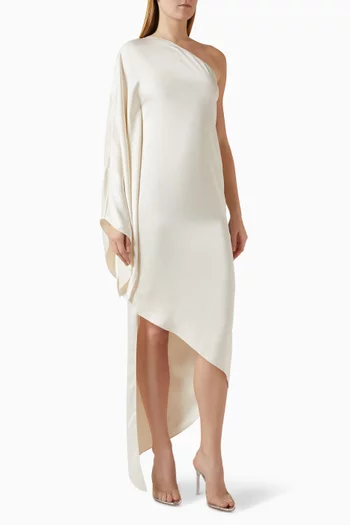 Vivian One-shoulder Dress in Satin