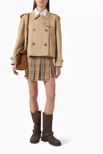 Haltye Double-breasted Trench Coat in Cotton