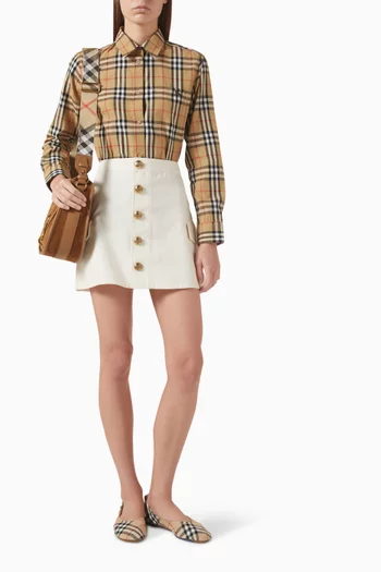 Emma Check-print Shirt in Cotton