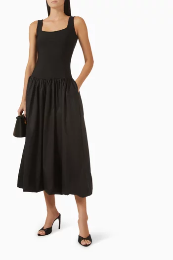 فستان ديليا متوسط الطول