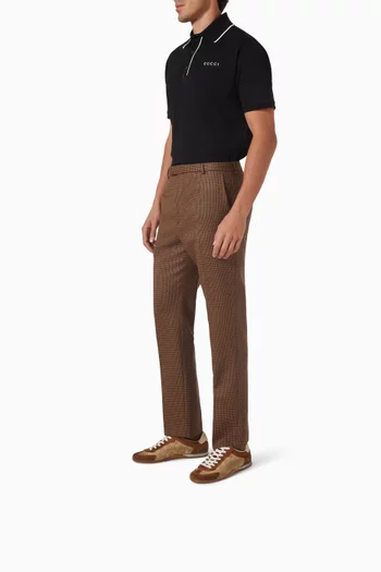 Shift Sneakers in Suede & GG Canvas