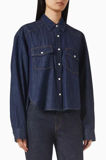 Grenon Top in Chambray