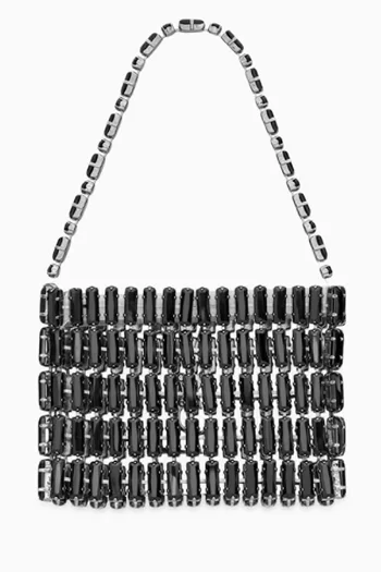 حقيبة مسائية مايكرو مطرزة بالكريستال