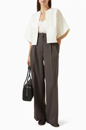 جاكيت بقصة فضفاضة قطن