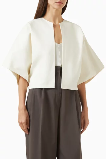 جاكيت بقصة فضفاضة قطن