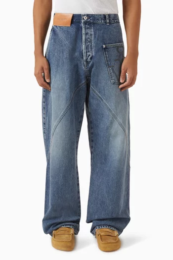Twisted Workwear Jeans in Denim