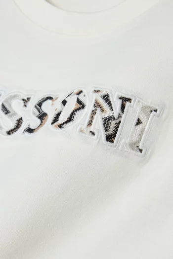 Logo Print T-shirt in Cotton