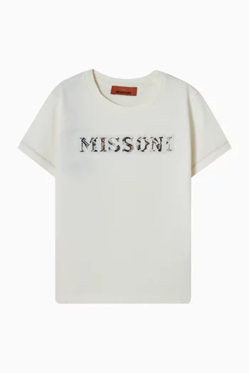 Logo Print T-shirt in Cotton