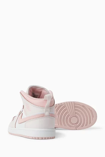 Air Jordan 1 Mid-top Sneakers in Leather