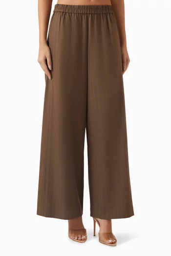 بنطال كالا بنقشة مخططة