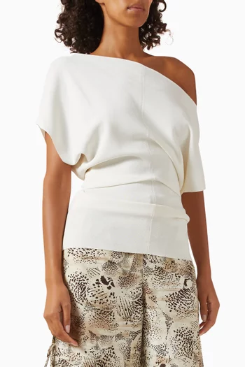 بلوزة افيلين منسوجة