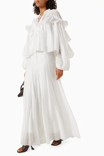 تنورة سولين طويلة