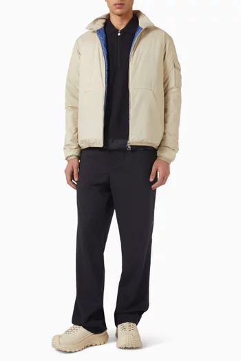 تي شيرت بولو بسحّاب قصير قطن