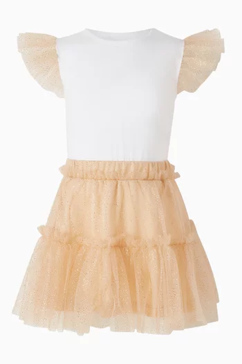 فستان بطيات