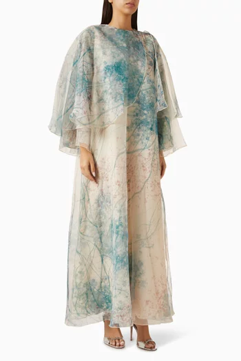 Printed Cape Kaftan