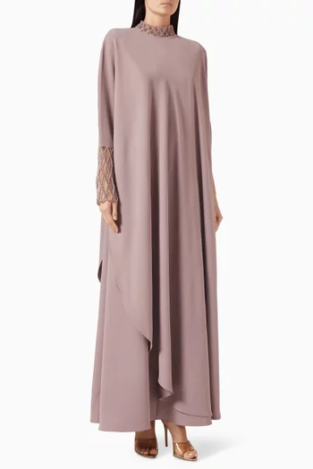 Asymmetric Embellished Kaftan