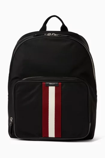 Code Backpack in Nylon & Leather