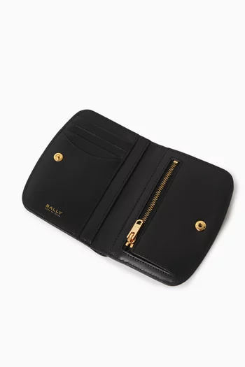 Deco Compact Wallet in Leather