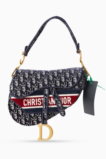 حقيبة سادل مخمل بملمس متعرج