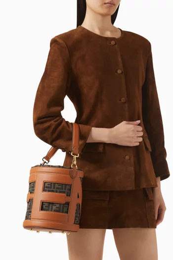 Unused Step Out Bag in Zucchino Canvas & Leather