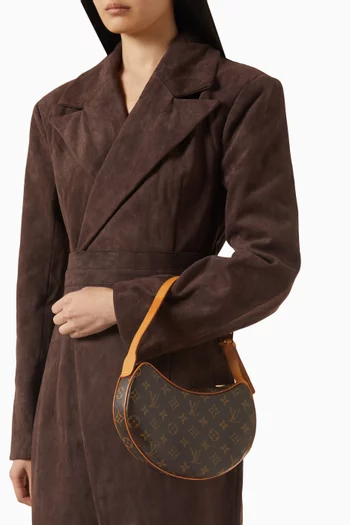 Croissant MM Hobo Bag in Monogram Canvas