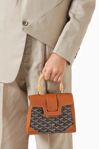 حقيبة سايجون بيد علوية قنب جوياردين وجلد