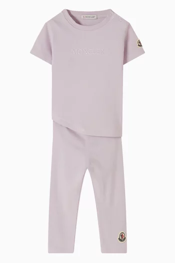 تي شيرت بطبعة شعار الماركة قطن