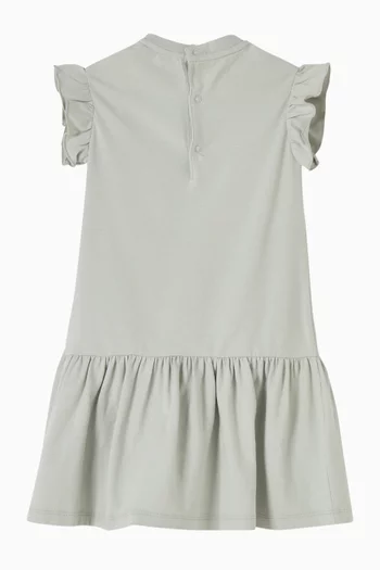 Cat Ruffle T-shirt Dress