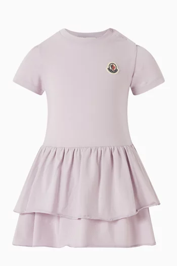 فستان كشكش بنمط تي شيرت