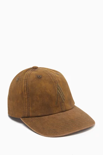 Embroidered Logo Baseball Cap in Cotton